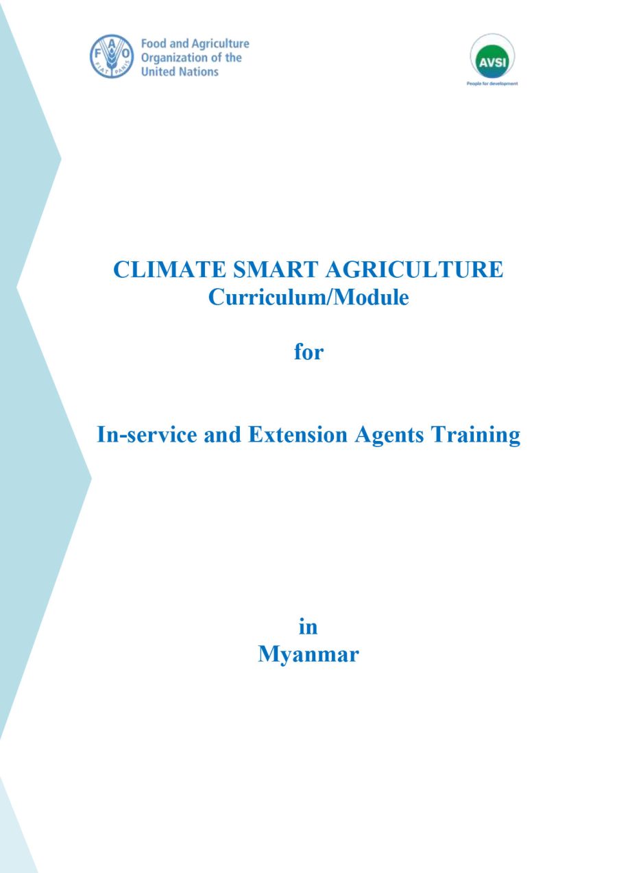 Climate Smart Agriculture Curriculum/Module for In-service and Extension Agents Training (English)